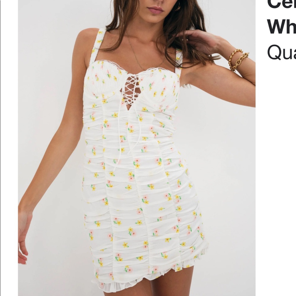 For Love and Lemons Celia white dress